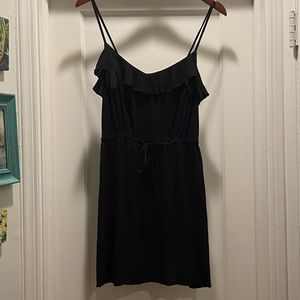 H&M Black Ruffled Dress